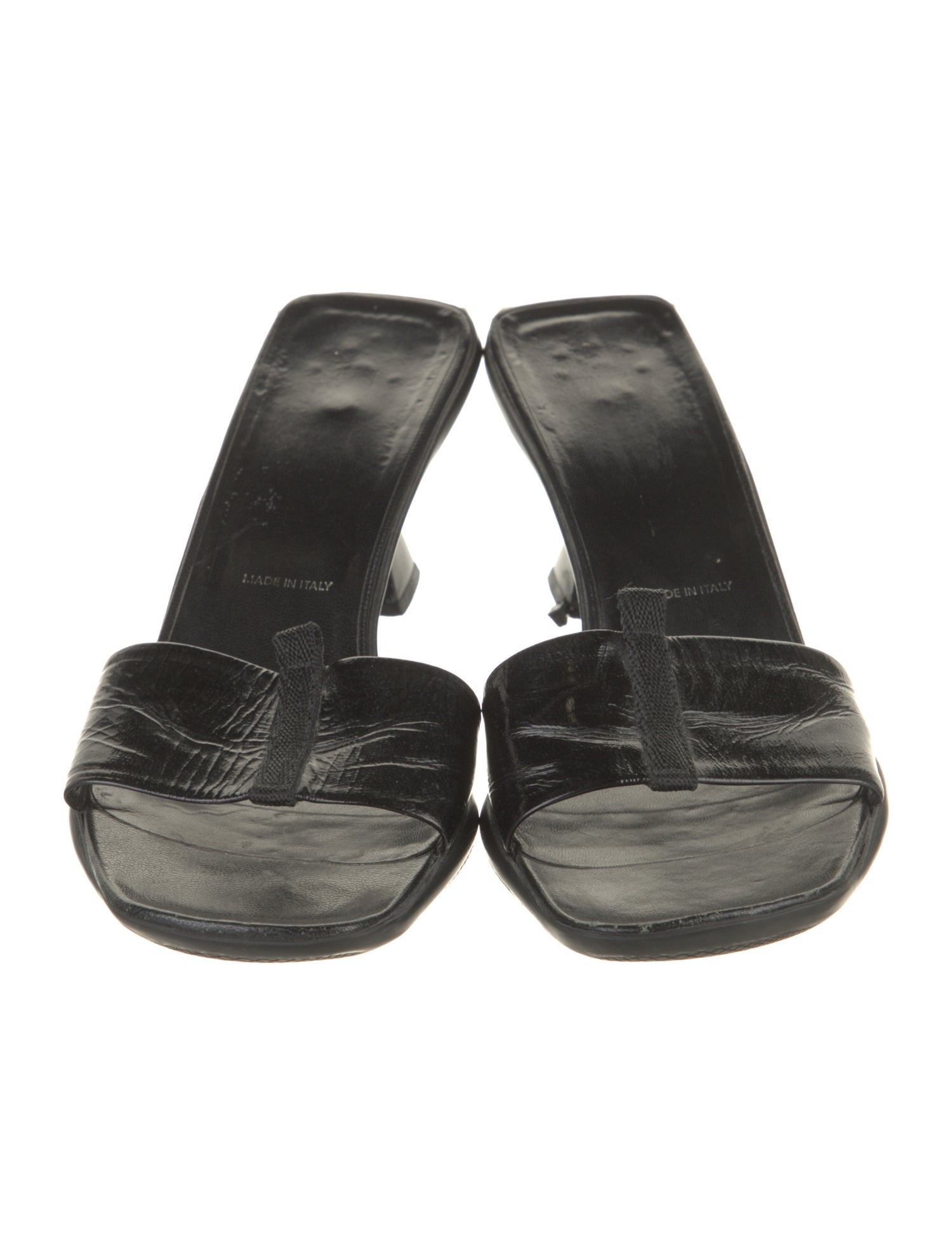 Prada Patent Leather Slides